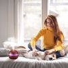 290ml Cool Mist Humidifier Ultrasonic Aroma Essential Oil Diffuser Wood Grain w/LED Light for Office Home Room Vehicle Study Yoga Spa