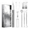 Popular dropshipping ultrasonic teeth cleaner for removing tea stains and tobacco stains, dental scaler for tartar and plaque, crescent-shaped