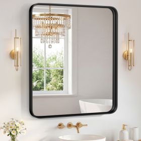 Wall Mirror With Rectangular Metal Frame (Option: Silver3636)