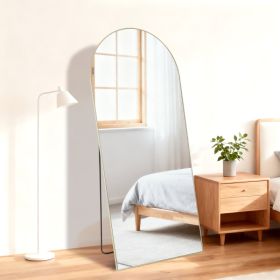 Rectangle Full Length Mirror, Full Body Standing Mirror Floor Mirrors (Option: Golden 19x58)