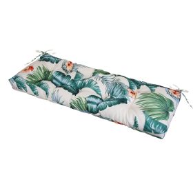 Bench Seat Cushion For Indoor Outdoor Furniture Non Slip Long Chair Cushion with Ties Strap Waterproof Swing Cushion 51.18x19.68IN For Garden Patio Ba (Option: Waterproof10Hawaii)